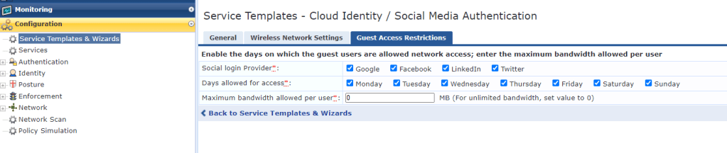 FACEBOOK] Social Login ClearPass Require Field unavailable